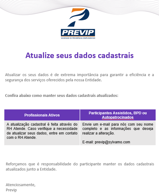 Dados atualizados